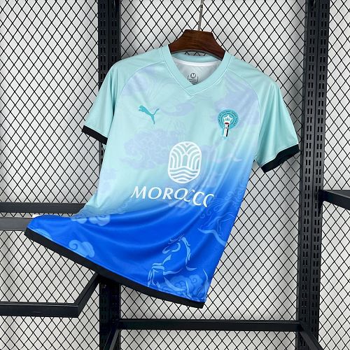 Morocco 2025 Ocean and sky version Football Jersey
