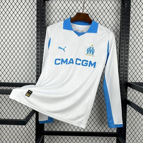 Olympique Marseille 25-26 Home Long Sleeve Football Jersey S-4XL