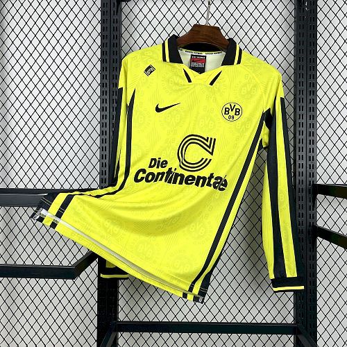 Dortmund 96-97 Home Long Sleeve Retro Jersey S-XXL