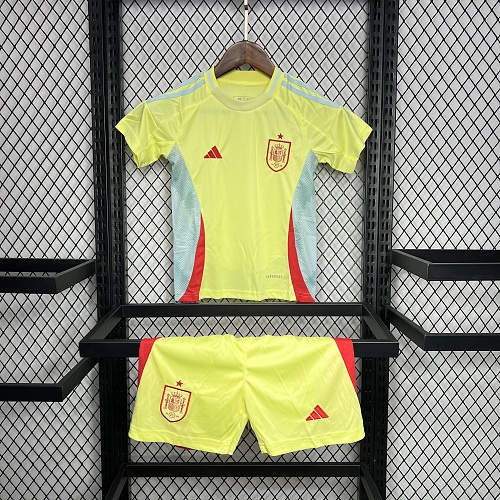 Spain 2024-25 Euro Away Kids Kit