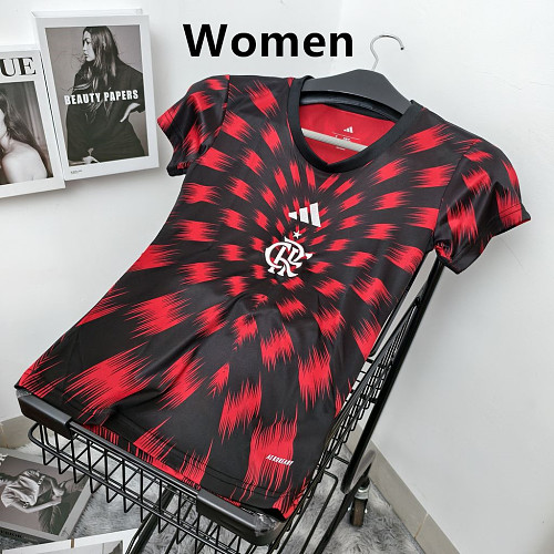 Women Flamengo Pre-match red 2025/26 Soccer jersey
