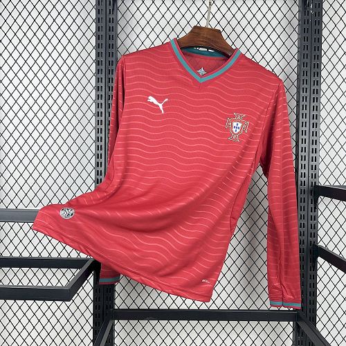 Portugal 2026 World Cup Home Long sleeves Football Jersey S-XXL