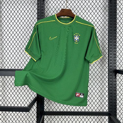 Top 1:1 Brazil 1998 Goalkeeper Retro Football Jersey