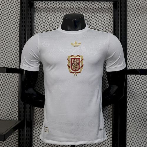 Bayern Munich 2024-25 Anniversary TeeWhite Jersey Player Version