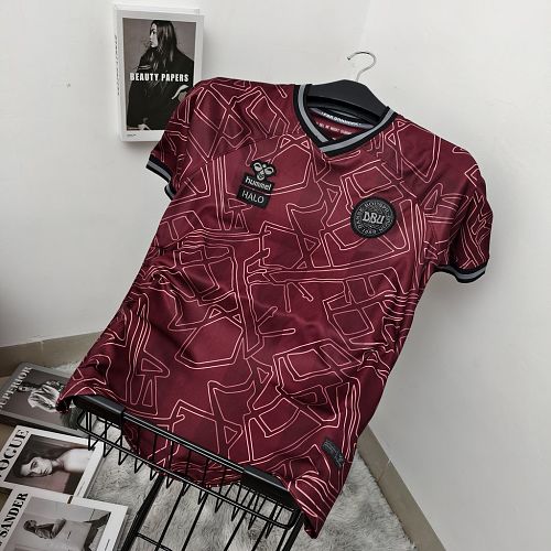 Denmark black Training 2024/25 Soccer jerseys