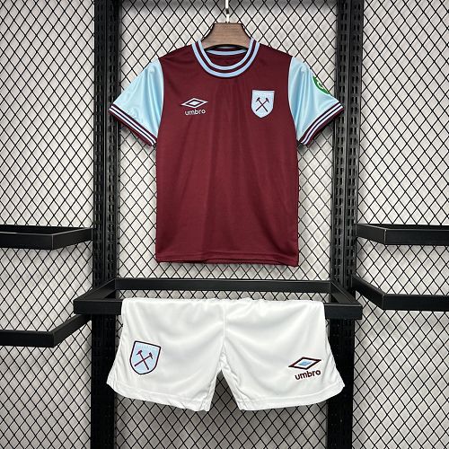 West Ham United 2024-25 Home Kids Kit