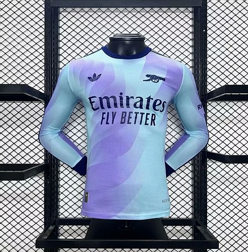 Arsenal 2024-25 Third Away Long Sleeves Jersey Player Version S-XXL