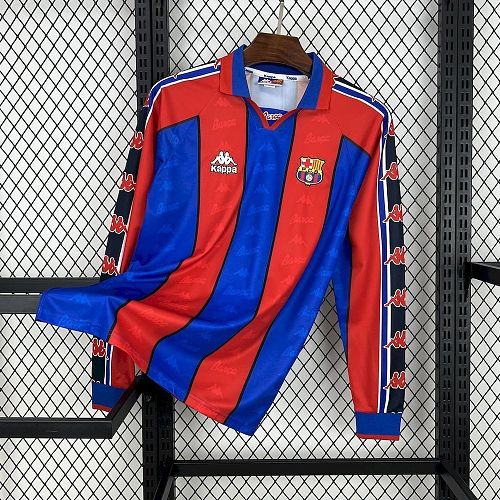 Barcelona 95-97 Home Long Sleeves Retro Jersey S-XXL