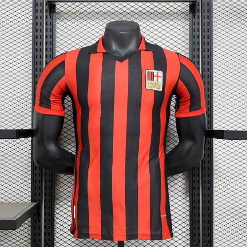 AC Milan 2024-25 125th Anniversary Edition Retro Jersey Player Version