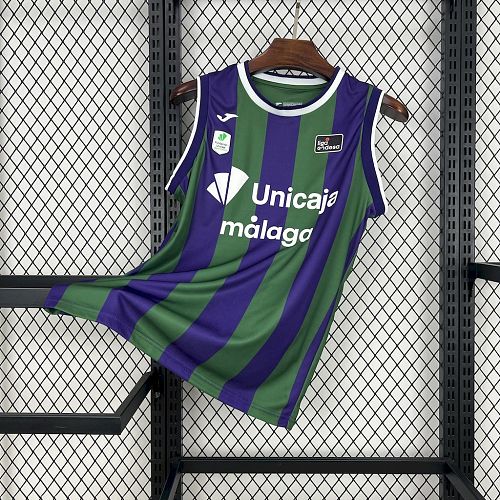Malaga Baloncesto 2024-25 Home basketball Jersey S-XXL
