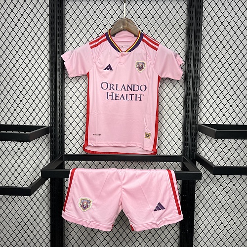 Orlando City 2024-25 Away Kids Kit