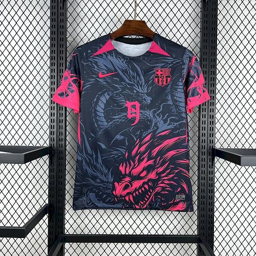 Barcelona 2025-26 Black and Red Special Football jersey