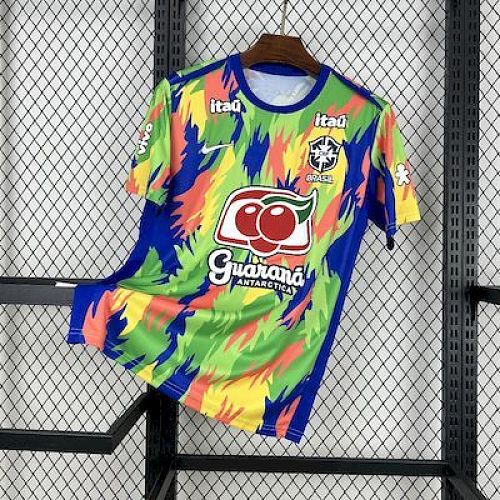 Brazil 2025-26 Pre-match training Football Jersey