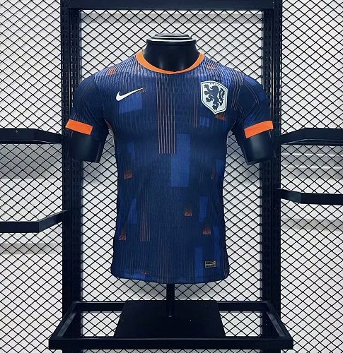 Netherlands 2024-25 Euro Away Jersey Player Version