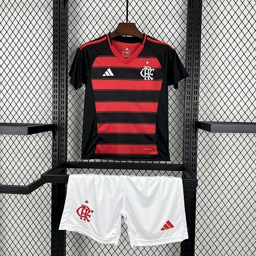 Flamengo 2025-26 Home Kids Kit