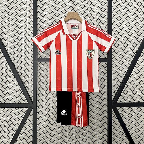 Athletic Bilbao 95-97 Home Retro Kids Kit Size：16-28