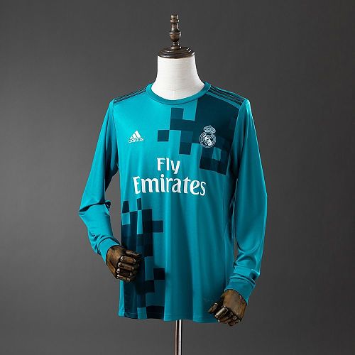Real Madrid third 2017/18 Long Sleeves Retro jersey