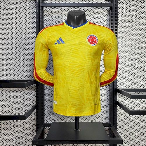 Colombia 2026 World Cup Home Long Sleeve Player Version S-XXL