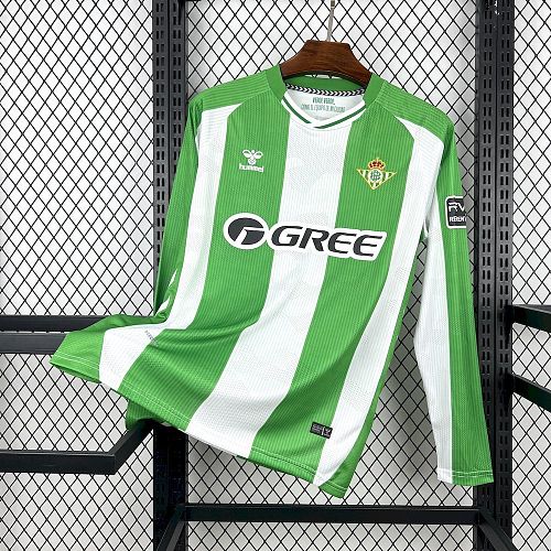 Real Betis 25-26 Home Long Sleeve Football Jersey S-4XL