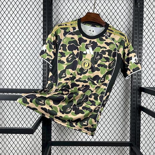 Adidas BAPE 25-26 Camo Football Jersey S-4XL
