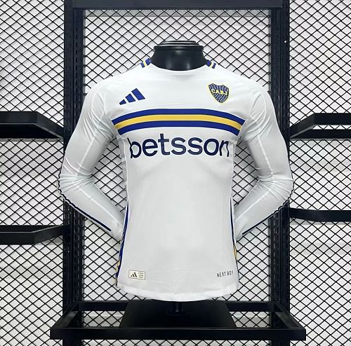 Boca Juniors 2024-25 Away Long Sleeves Jersey Player Version S-XXL