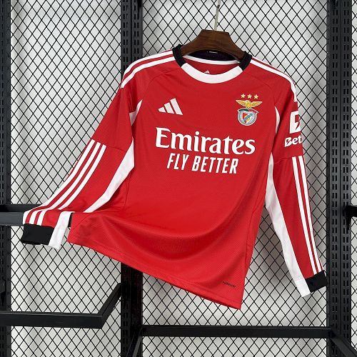 Top 1:1 Benfica 2025-26 Home Long Sleeves Football Jersey