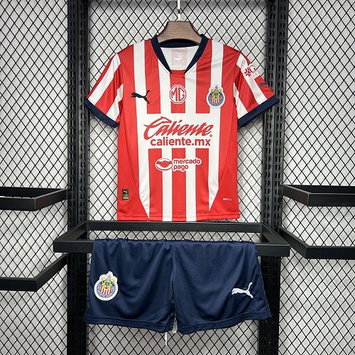 Chivas 2024-25 Home Kids Kit