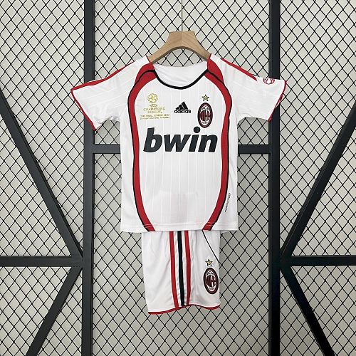 AC Milan 06-07 Away Retro Kids Kit Size：16-28