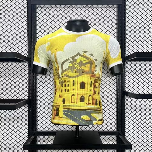 Brazil 2024-25 Yellow Special Edition Jersey Player Version S-XXL