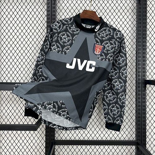 Arsenal 94-95 Black goalkeeper Long Sleeve Retro Jersey S-XXL