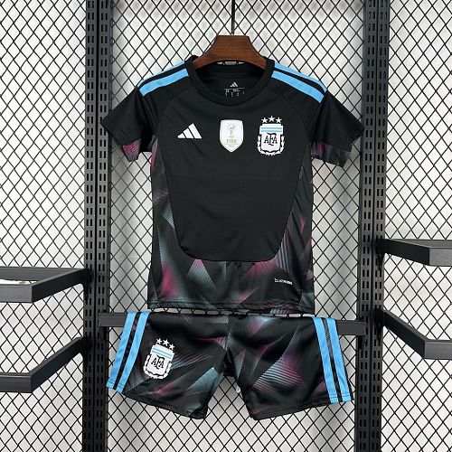 Argentina 2026 World Cup Goalkeeper Kids Kit Size：16-28