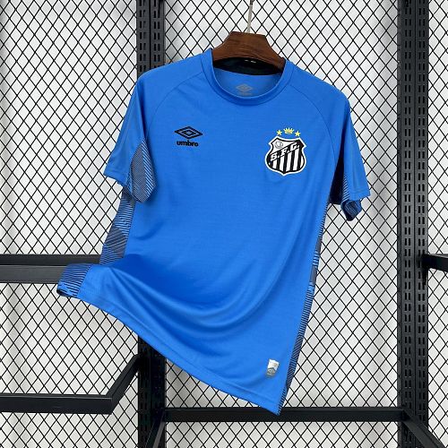 Santos 2025-26 Blue goalkeeper Football jersey
