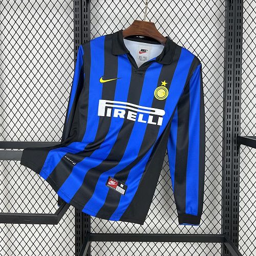 Inter Milan 1998-99 Home Long Sleeves Retro Jersey