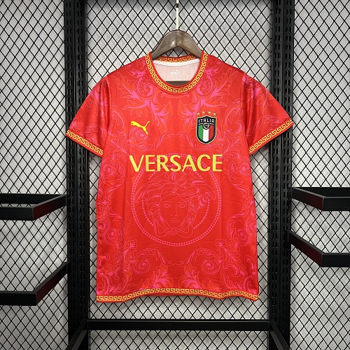 Italy 2022-23 Versace Co-Branded Edition Jersey-Red