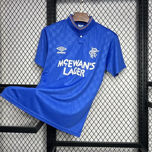Rangers 1987-90 Home Retro Jersey
