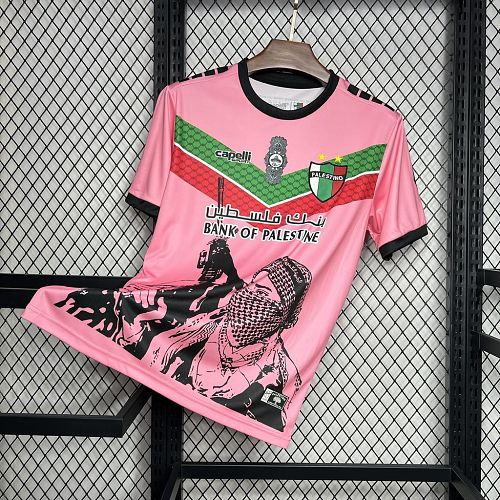 CD Palestino 2024-25 Pink Graffiti Jersey S-XXXXL