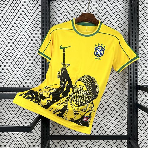 Brazil x Soldier 1998 Home Retro Jersey S-XXL