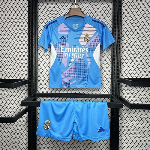 Real Madrid 2024-25 Goalkeeper Kids Kit