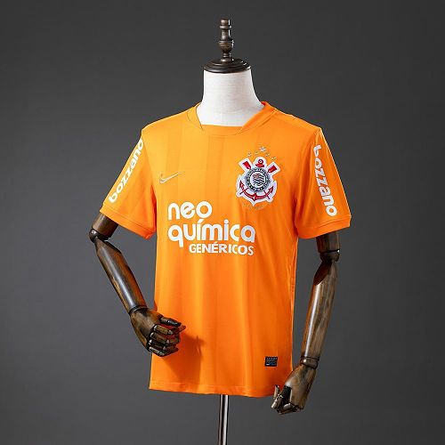 Corinthians Goalkeeper 2010 Orange Color Retro Jersey