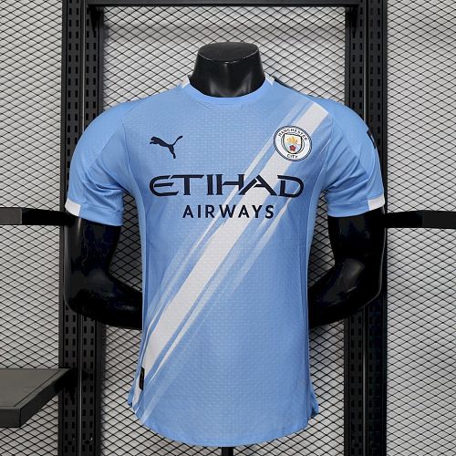 Manchester City 2025-26 Home Jersey Player Version