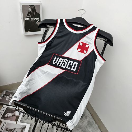 Vasco Da Gama 2000 Home Retro Black Sleeveless S-XXXXL