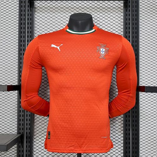 Portugal 2025-26  Home Long Sleeves Jersey Player Version