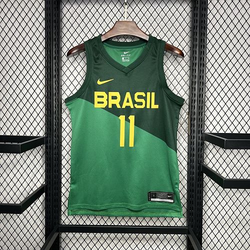 Brazil 2024-25 Gui Santos11 Away Basketball Jersey