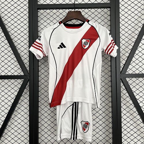 River Plate 2025-26 Home Kids Kit Size 16-28