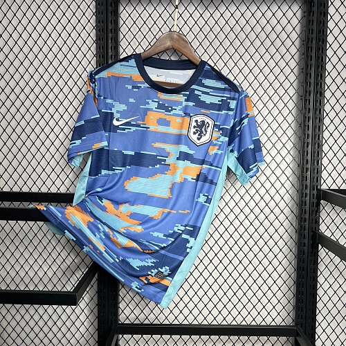 Netherlands 2024-25 Euro Pre-match training uniform Jersey