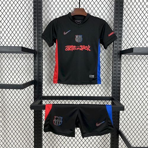 Barcelona 2024-25 Away Travis Scott Edition Kids Kit