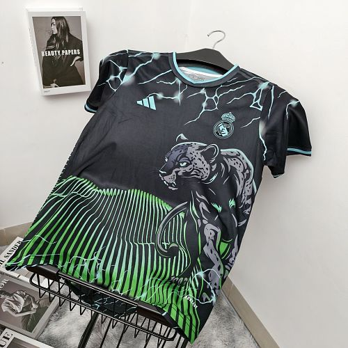 Real Madrid 2024/25 Special Edition Black and green Soccer jerseys
