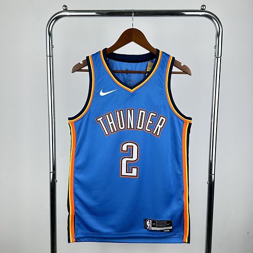 Oklahoma City Thunder 2023 Icon Edition Blue-Gilgeous-Alexander2 S-XXL