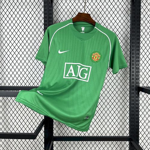 Top 1:1 Manchester United 2007-08 Green Goalkeeper Retro Jersey