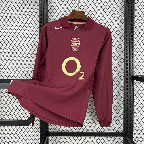 Arsenal 05-06 Home Long Sleeves Retro Jersey S-XXL